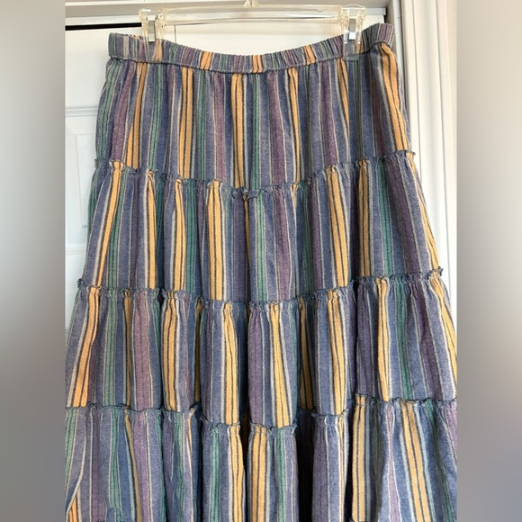 NWOT Lakhays Cotton Bohemian Hippie Multicolor Maxi Skirt - M/L, Extra Long - Picture 4 of 11